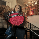 Lumineux | Zeitlose Glitzerrose | Echte, konservierte Rose für ewige Geschenke