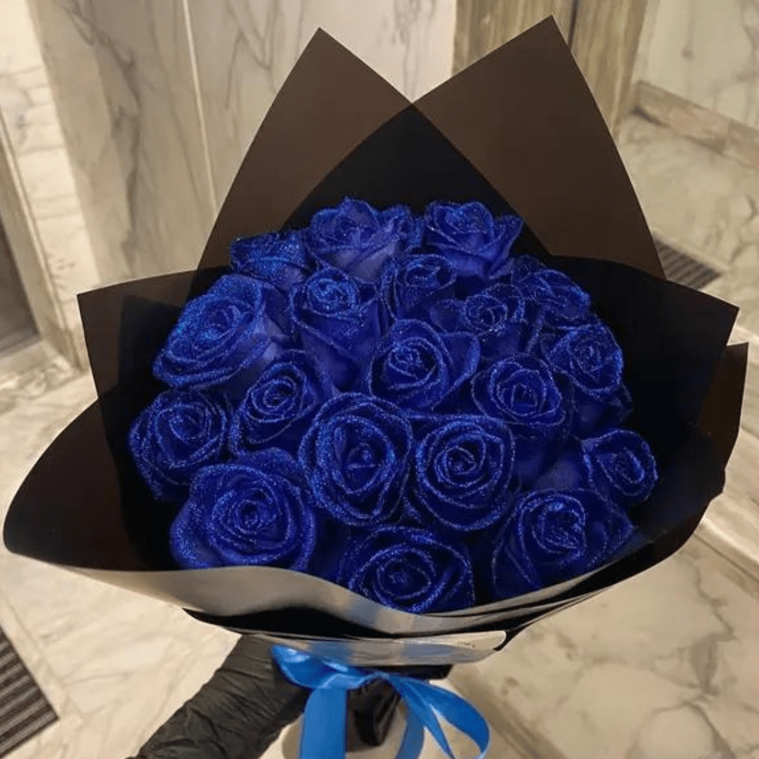 Lumineux | Zeitlose Glitzerrose | Echte, konservierte Rose für ewige Geschenke