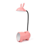 Verspielte LED-Tischlampe mit integriertem Stifthalter