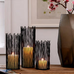 Stylish Black Metal Candlestick for Every Celebration