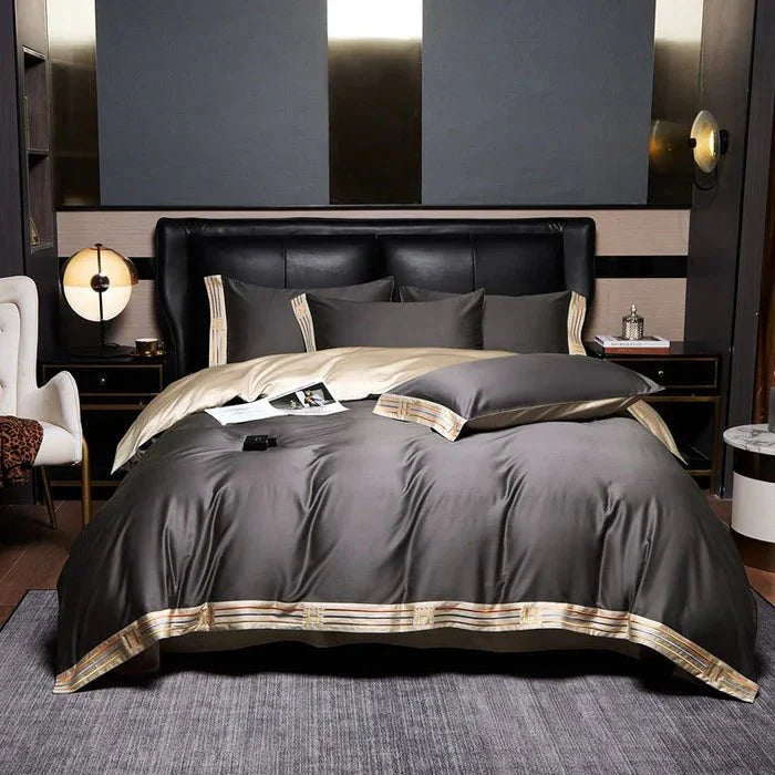 Dreamlike 4-piece Satin Cotton Bedding Set