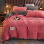 Soft Fleece Bedding Set with Velvet Finish