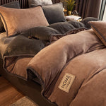 Soft Fleece Bedding Set with Velvet Finish