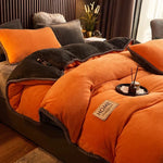 Soft Fleece Bedding Set with Velvet Finish