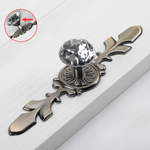 Elegante Schubladenknöpfe aus Kristall mit Diamantdesign