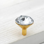 Elegante Schubladenknöpfe aus Kristall mit Diamantdesign