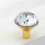 Elegante Schubladenknöpfe aus Kristall mit Diamantdesign