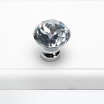 Elegante Schubladenknöpfe aus Kristall mit Diamantdesign