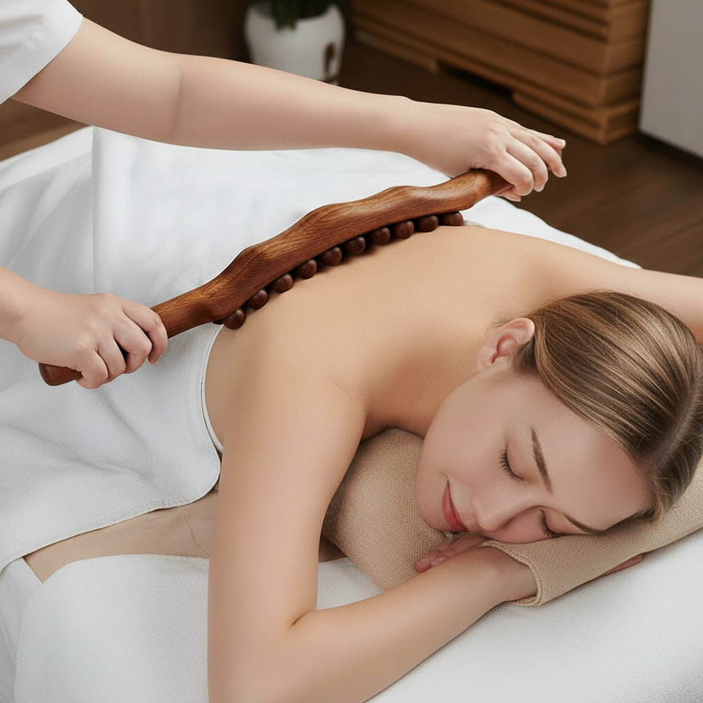 Wooden Gua Sha Massage Tool for Relaxation and Body Therapy