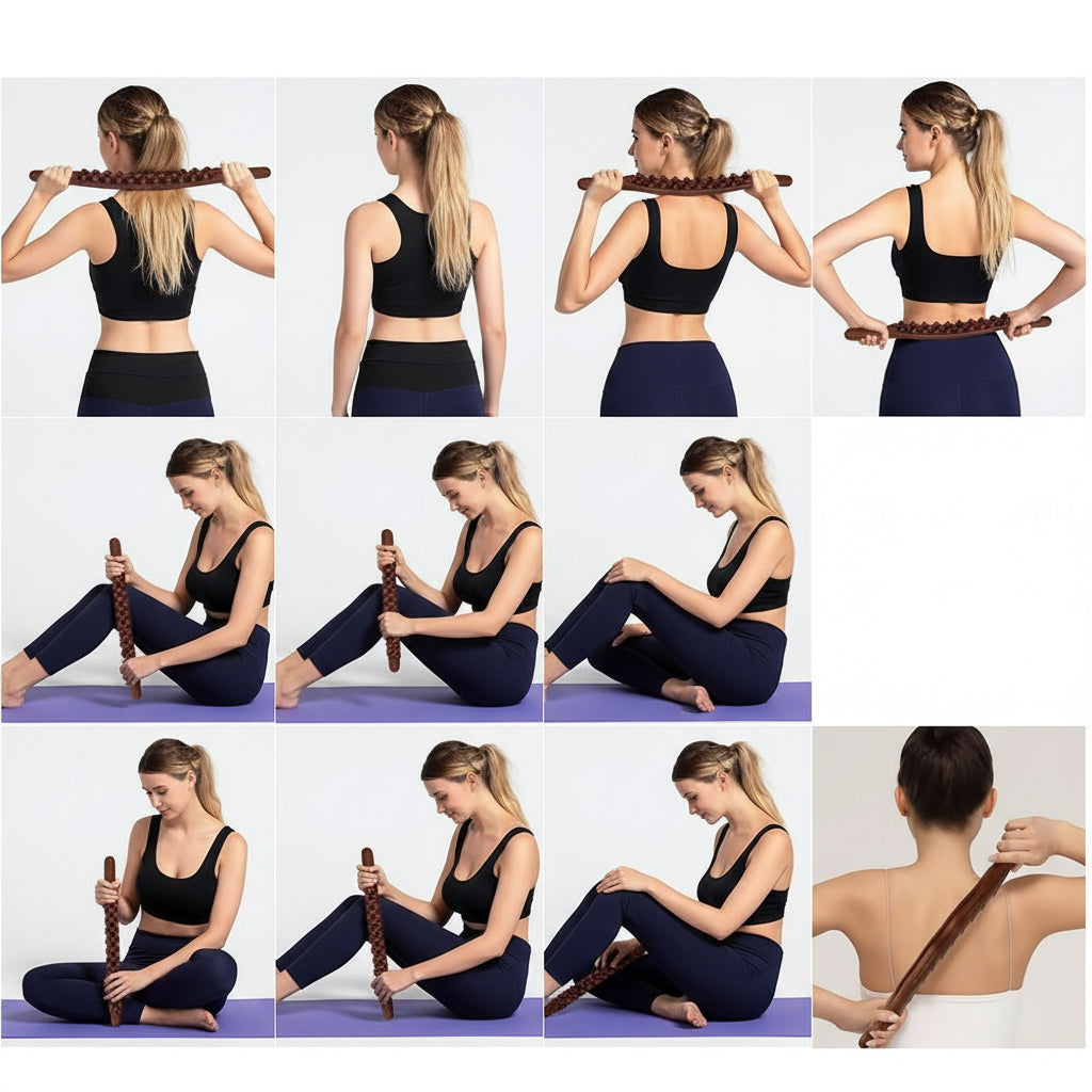 Wooden Gua Sha Massage Tool for Relaxation and Body Therapy