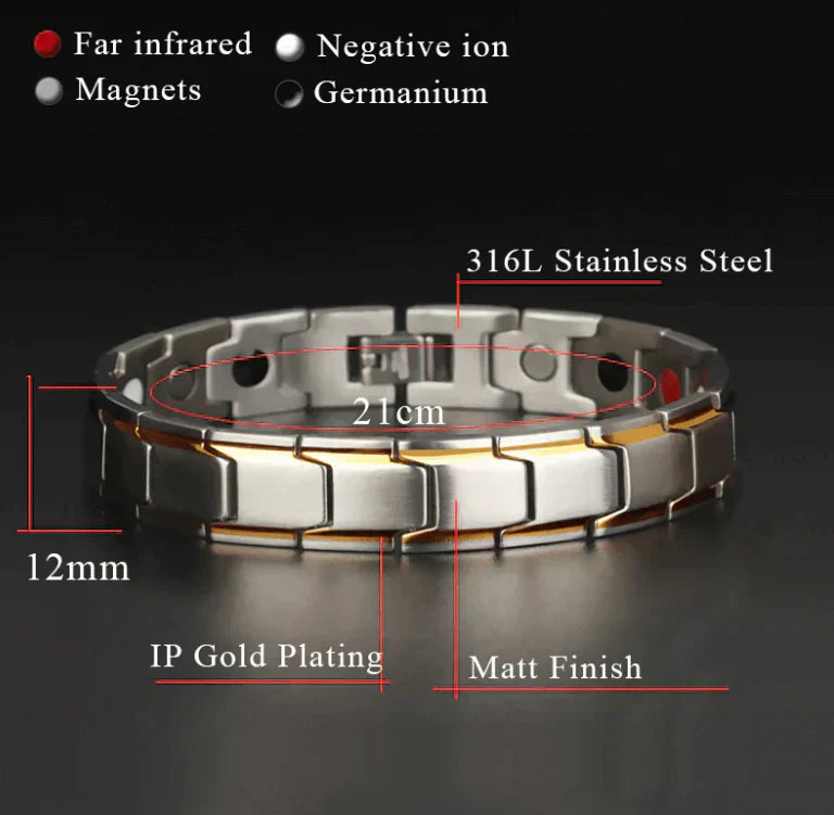 Stylisches Magnetarmband für Damen und Herren – Verstellbar und Bequem