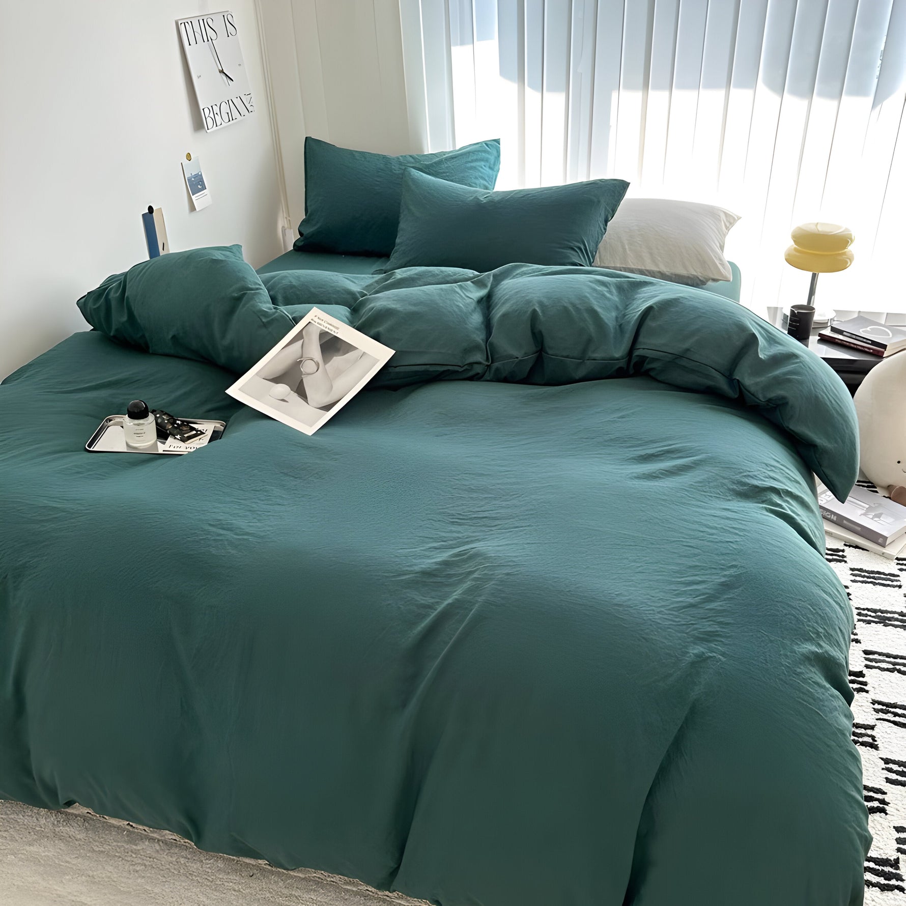 SerenityNest - Baumwoll-Bettwäsche Set für ultimativen Schlafkomfort