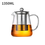 Edelglas-Tee-Genuss – Hitzebeständige Tasse mit Edelstahlfilter