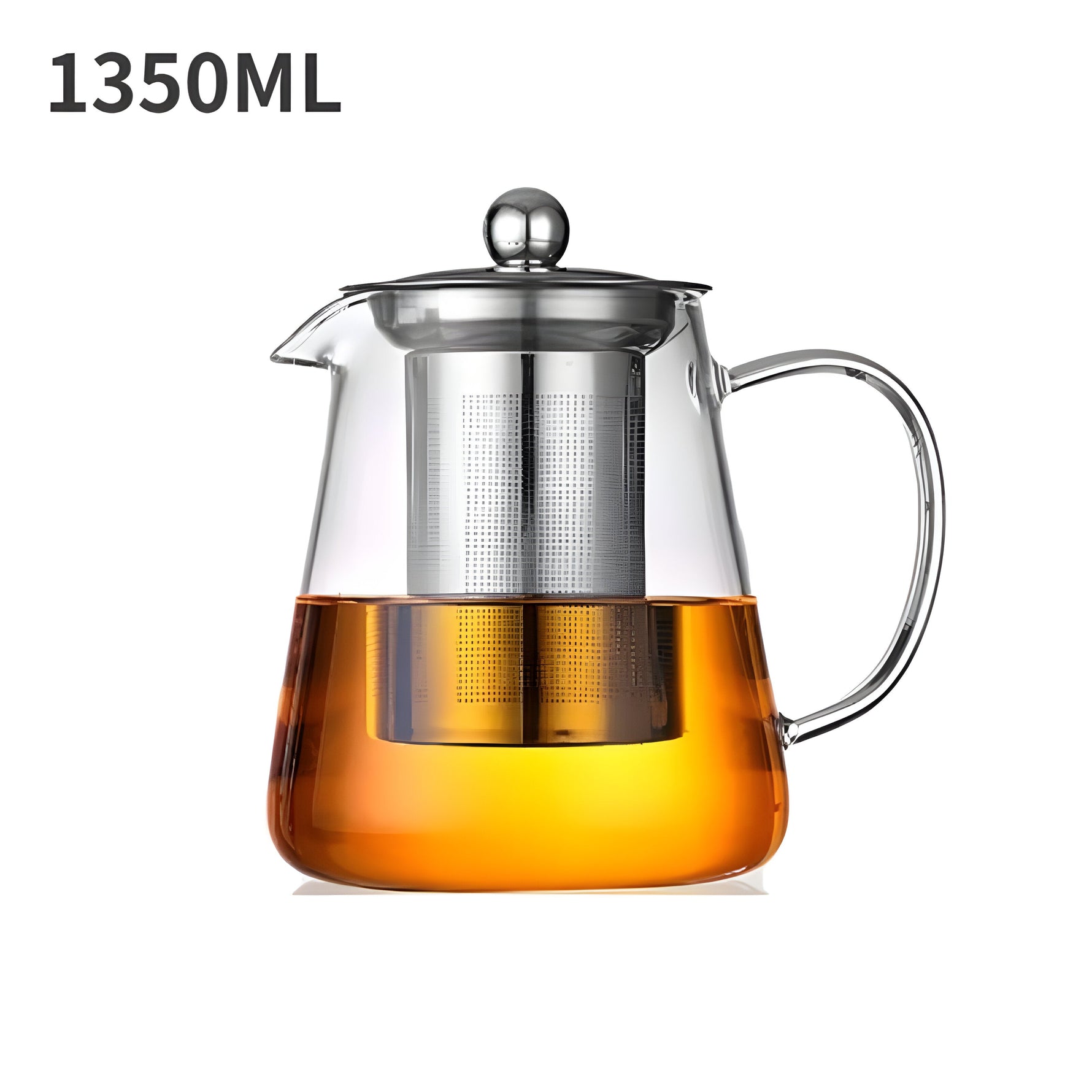 Edelglas-Tee-Genuss – Hitzebeständige Tasse mit Edelstahlfilter