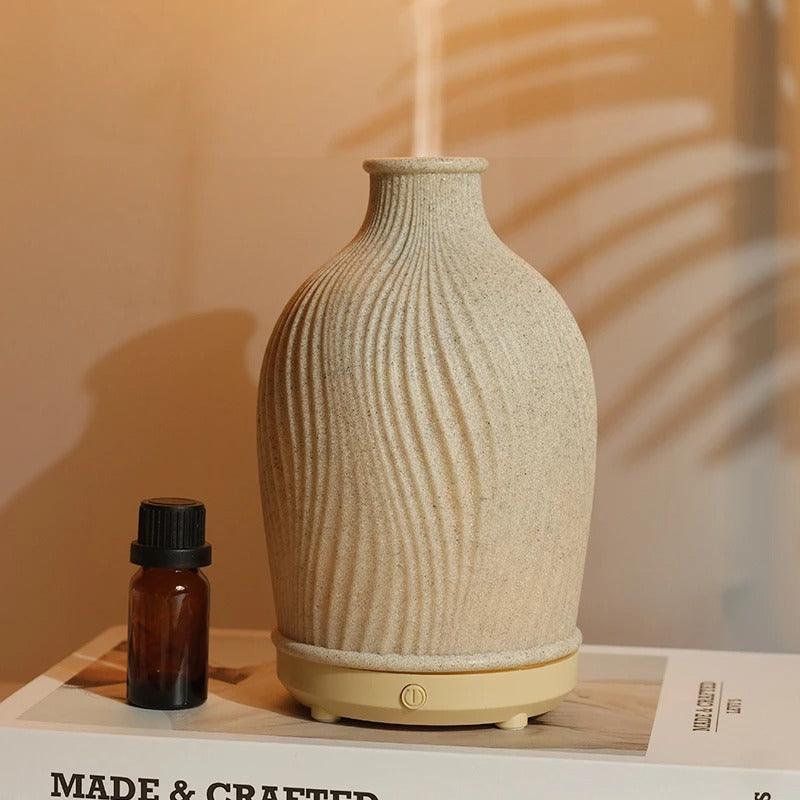 Ultraschall Aroma Diffusor in eleganter Form – Duftspender mit beruhigender LED-Beleuchtung