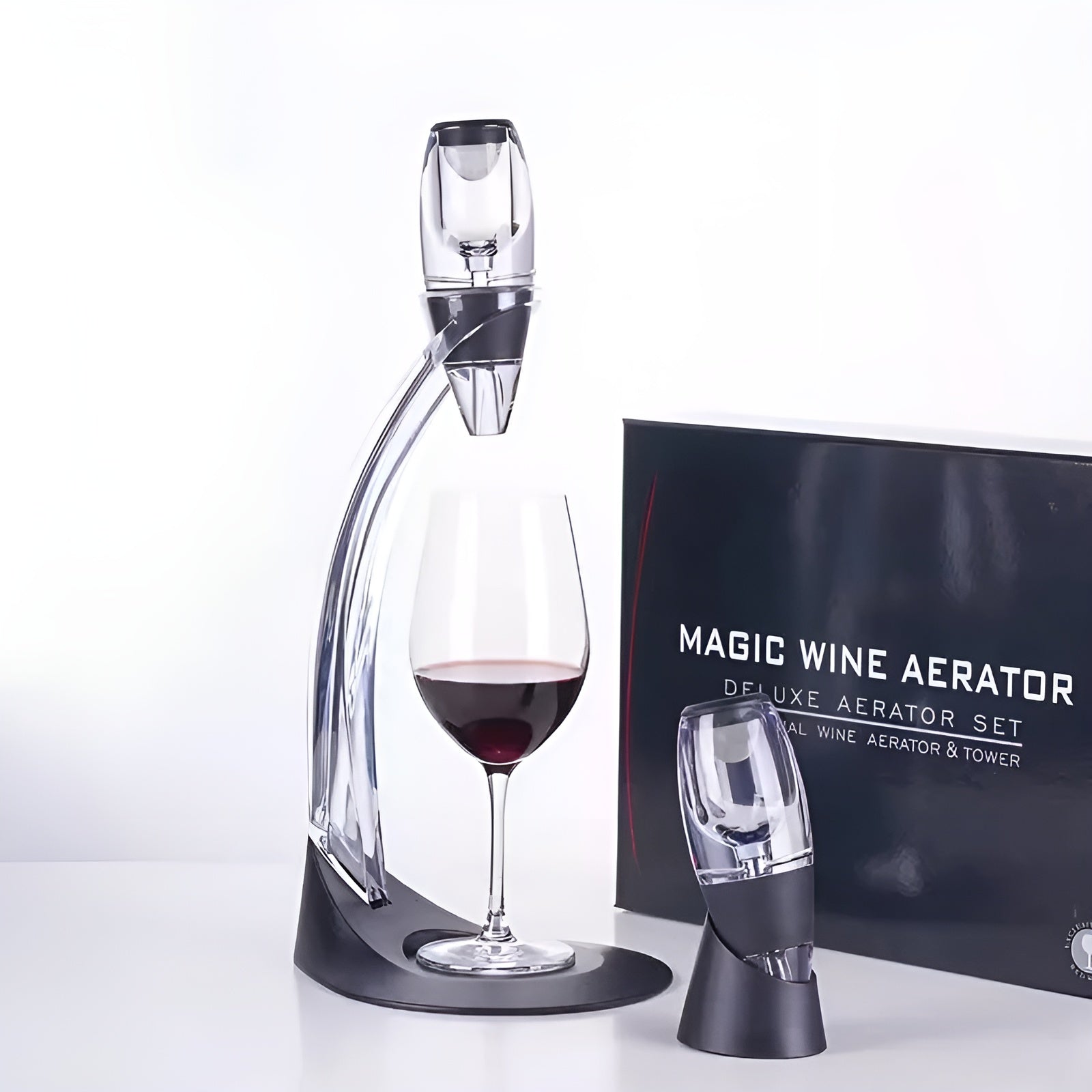 Dekanter mit Filter – Professioneller Ausgießer für Rotwein | Schneller Belüfter für Zuhause & Bar