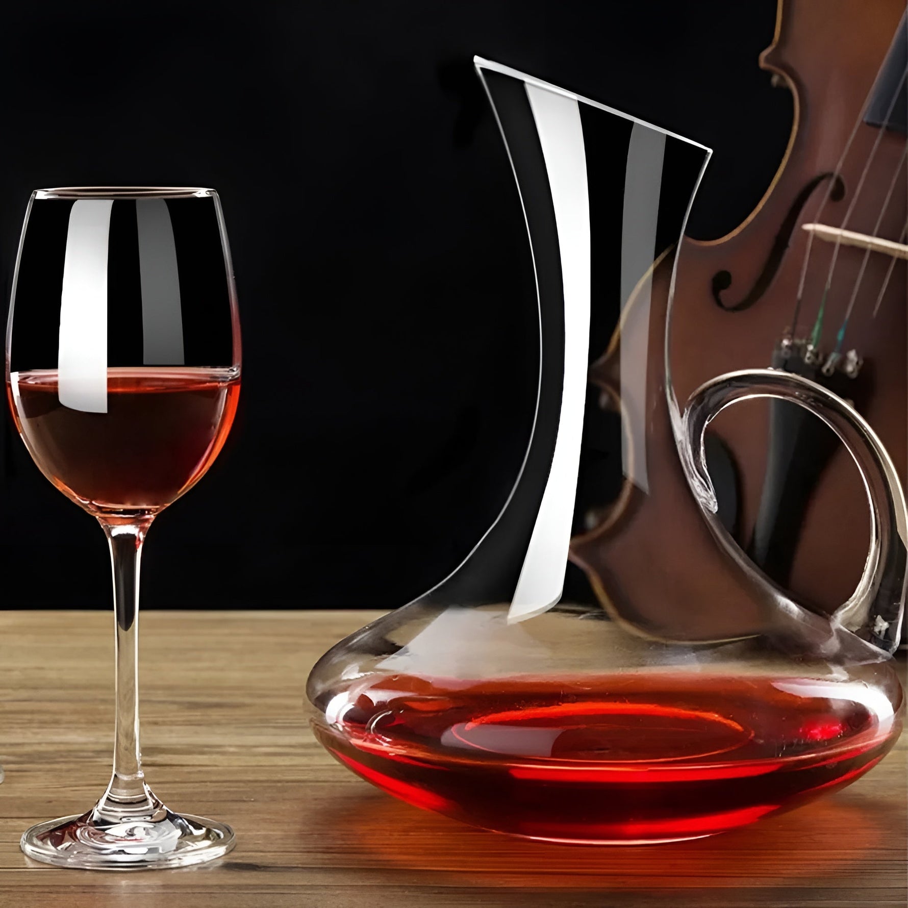 Handgefertigter Kristall-Wein Dekanter – 1500 ml für Bars, Wohnungen & Büros