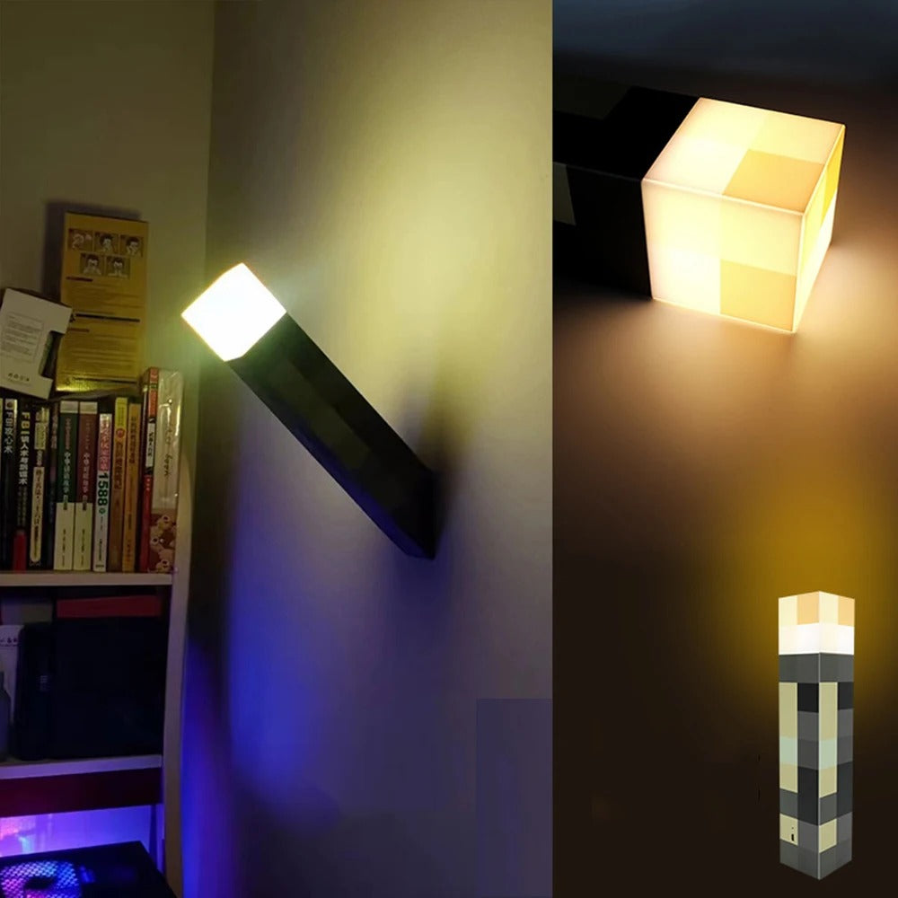 USB-Lampe mit warmem Licht – Pixel-Design für Gamer