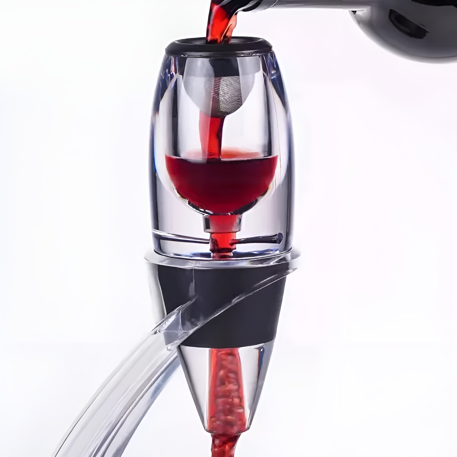 Dekanter mit Filter – Professioneller Ausgießer für Rotwein | Schneller Belüfter für Zuhause & Bar