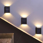 Solarbetriebene LED-Wandleuchte – Warmes Licht ganz ohne Kabel (4er Set)