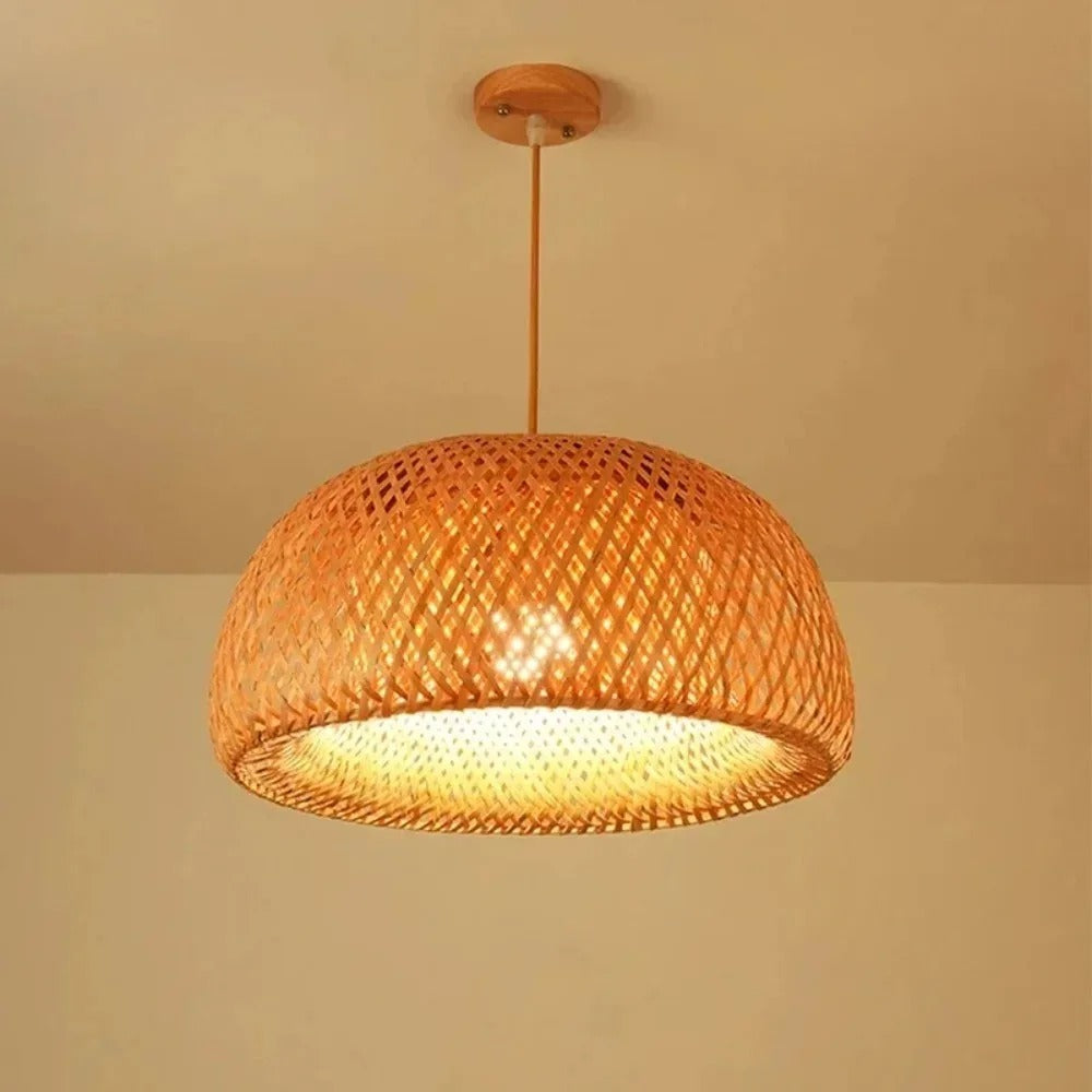 Bambuslampe im handgeknüpften chinesischen Stil