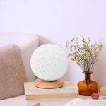 Stilvolle Rattan-Tischlampe mit Dimmfunktion - 30 cm