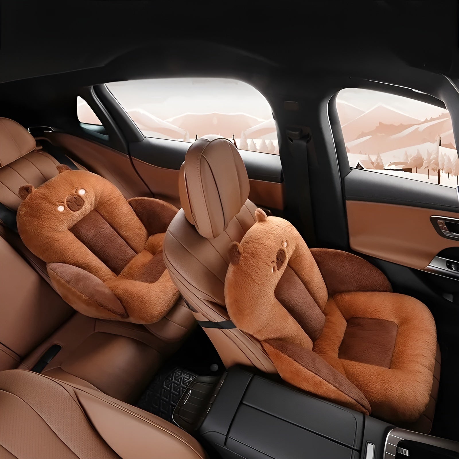 Sitzkissen für Autos mit Cartoon-Motiv – Dick gepolstert für Büro und Zuhause