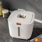 Luftdichte Aufbewahrungsbox mit Messbecher für Reis und Getreide (5 oder 10 kg)