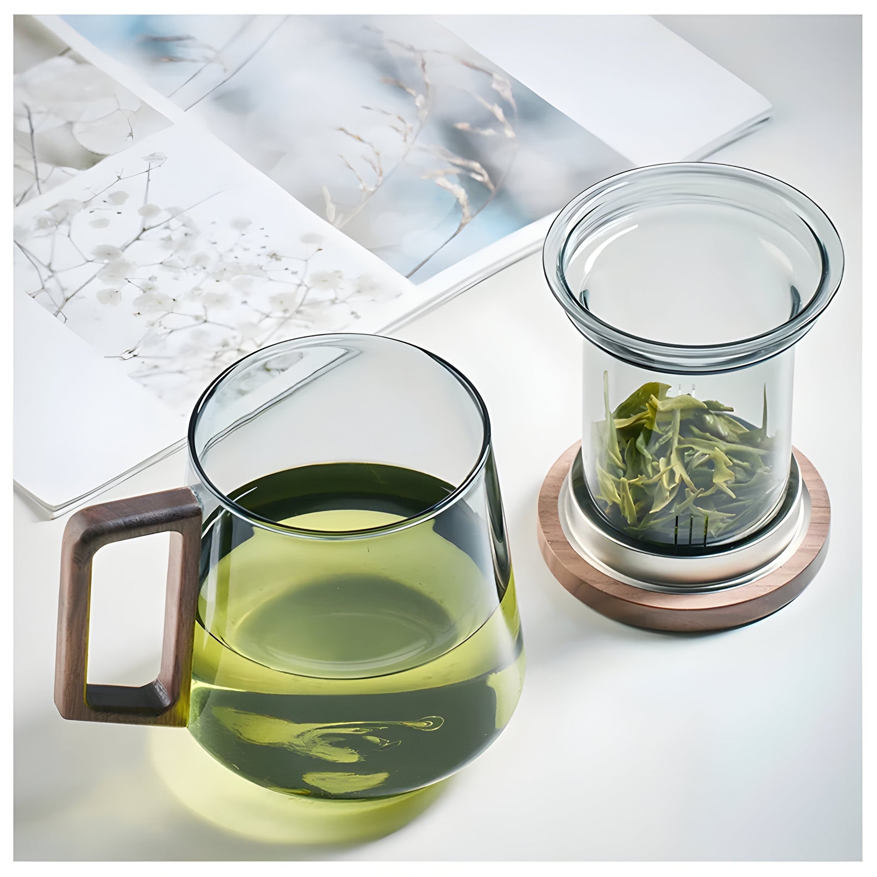 Elegante Teetasse aus hitzebeständigem Glas für puren Genuss