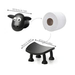Toilettenpapierhalter – Lustige Badezimmerdekoration, rutschfest, ideal für kleine Bäder