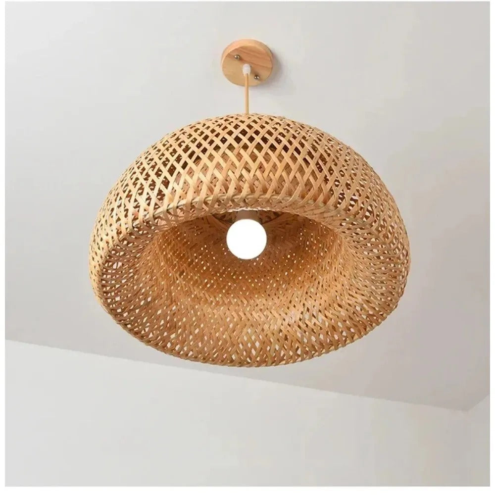 Bambuslampe im handgeknüpften chinesischen Stil