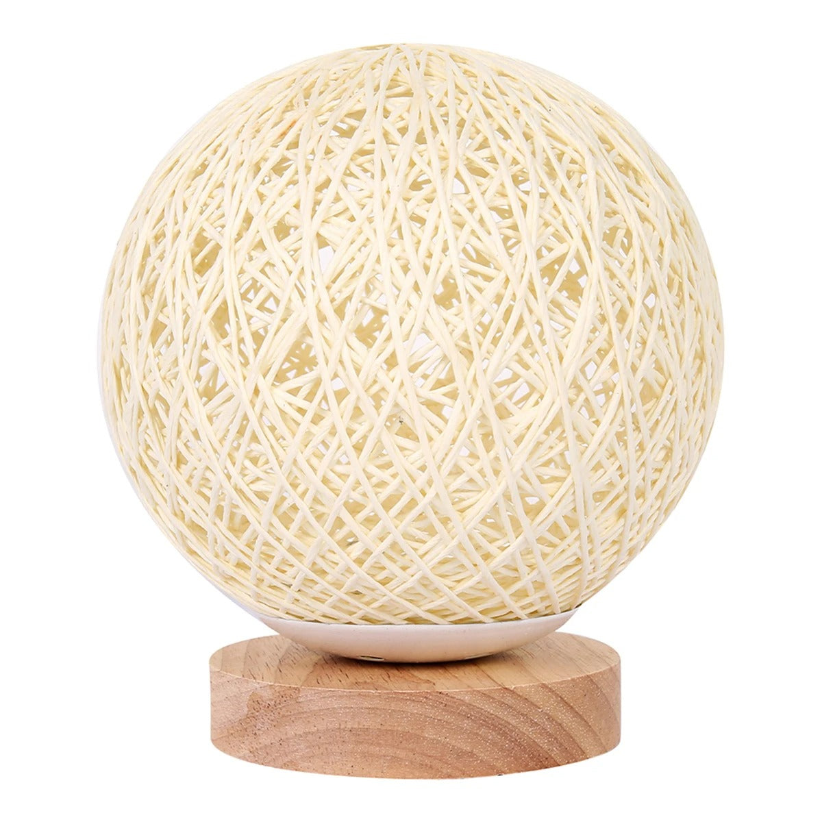 Stilvolle Rattan-Tischlampe mit Dimmfunktion - 30 cm