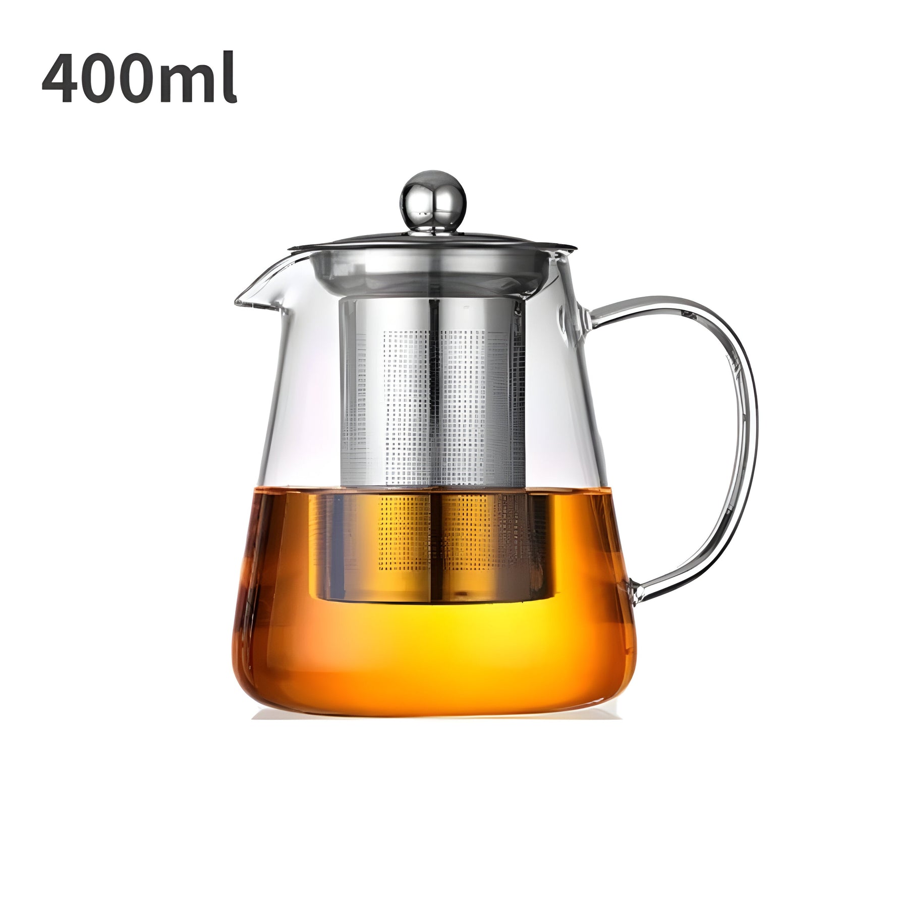 Hitzebeständige Glaskanne mit Edelstahlfilter - CrystalBrew Becher