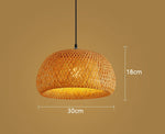 Bambuslampe im handgeknüpften chinesischen Stil