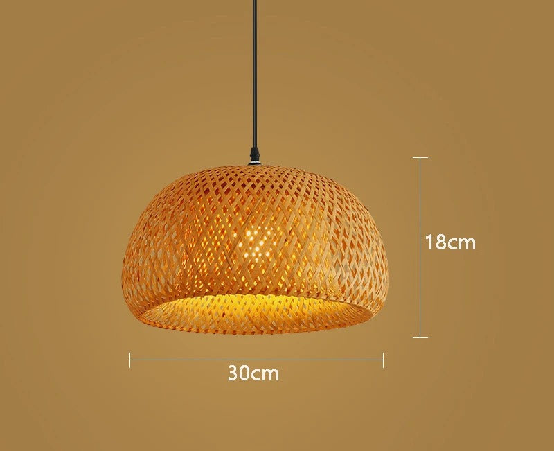 Bambuslampe im handgeknüpften chinesischen Stil
