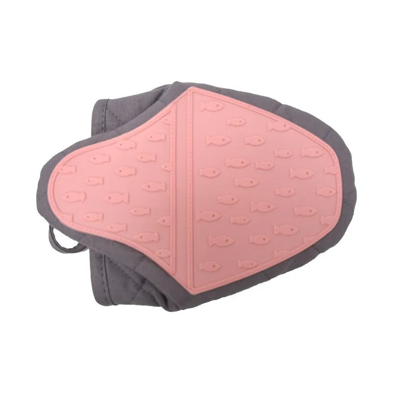 Hitzebeständiger Ofenhandschuh aus Silikon in Fischform