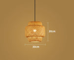 Bambuslampe im handgeknüpften chinesischen Stil