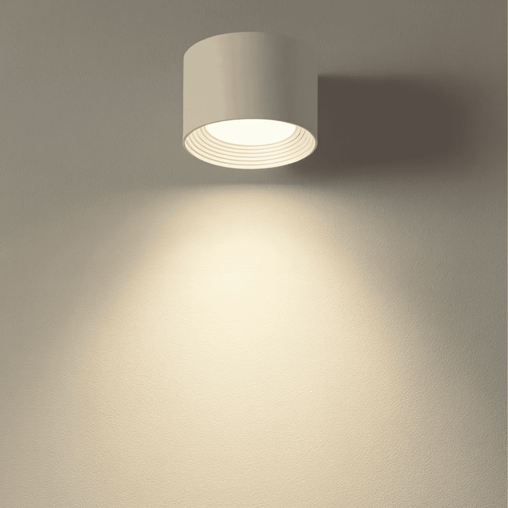 Kabellose LED Wandleuchte mit drehbarem Kopf