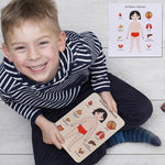Holzpuzzle zur Anatomie des menschlichen Körpers – Lernspiel