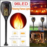 2er Set Solar LED Fackel Licht mit Flammeneffekt | LumiFlame
