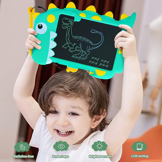 Zeichentablett für Kinder mit löschbarem Dino-Motiv
