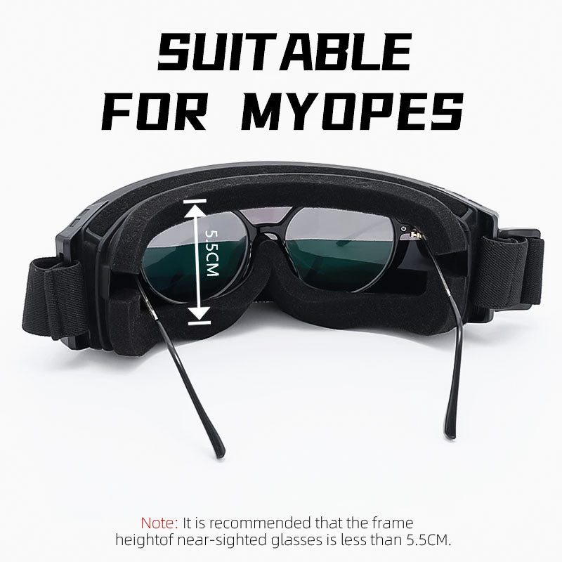 Sicherheitsbrille Mistview für Brillenträger – mit austauschbaren Gläsern