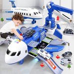 SkyExplorer Flugzeug Spielset – 20-teiliges Rollenspiel- und Bauset für Kinder