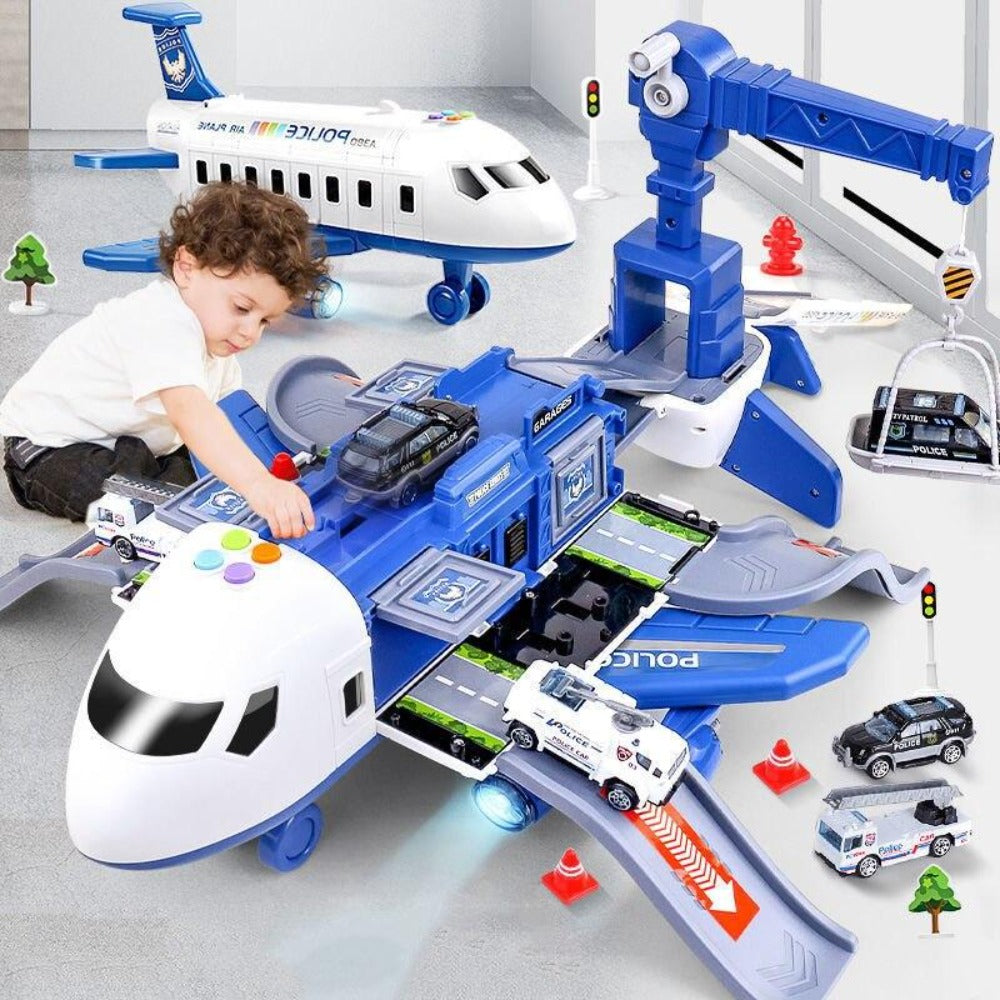 SkyExplorer Flugzeug Spielset – 20-teiliges Rollenspiel- und Bauset für Kinder