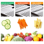 Küchenprofi | Flexibler Gemüseschneider – Einstellbare Mandoline für Obst und Gemüse