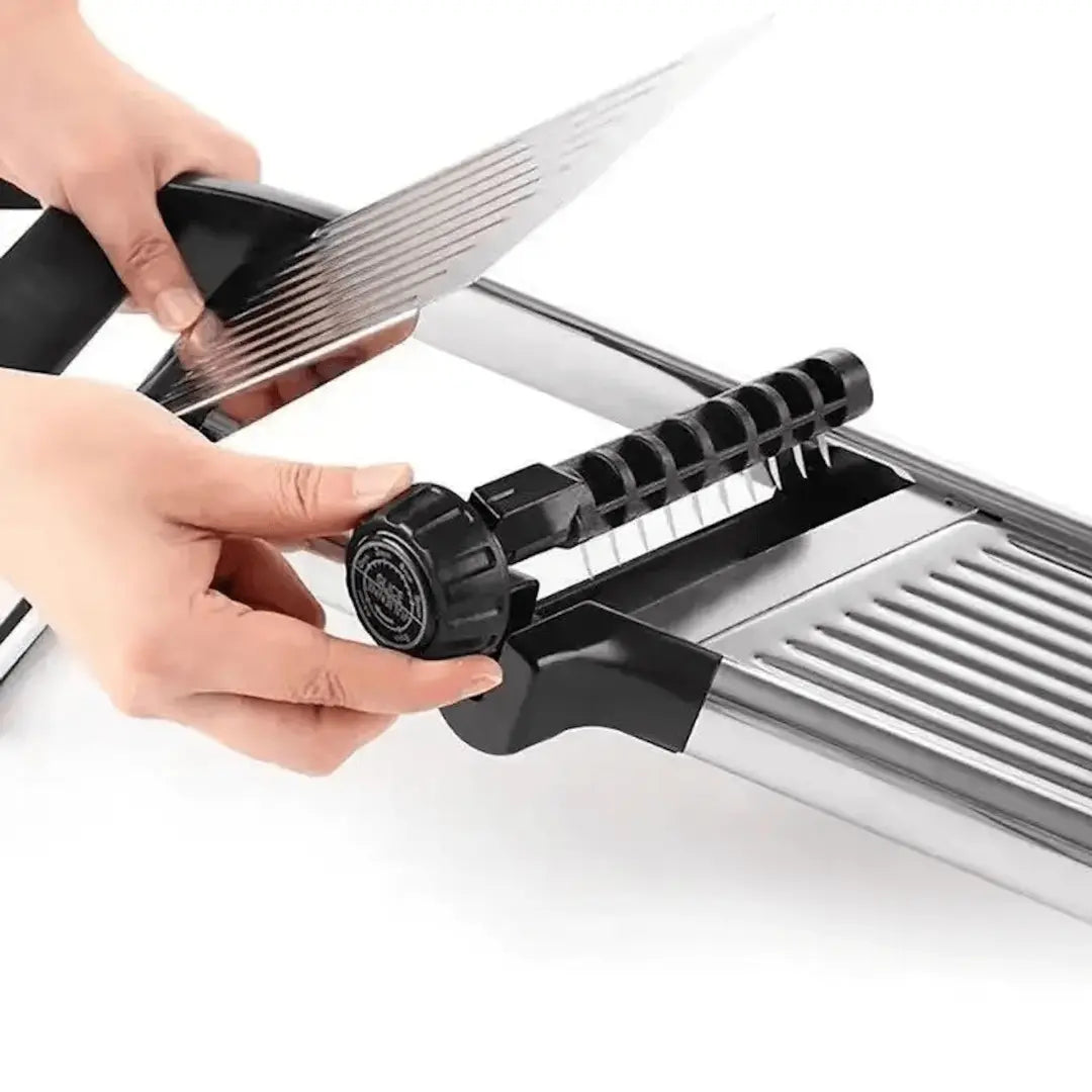 Küchenprofi | Flexibler Gemüseschneider – Einstellbare Mandoline für Obst und Gemüse