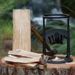 Portable Wood Chopper for Safe Firewood Kindling Splitting