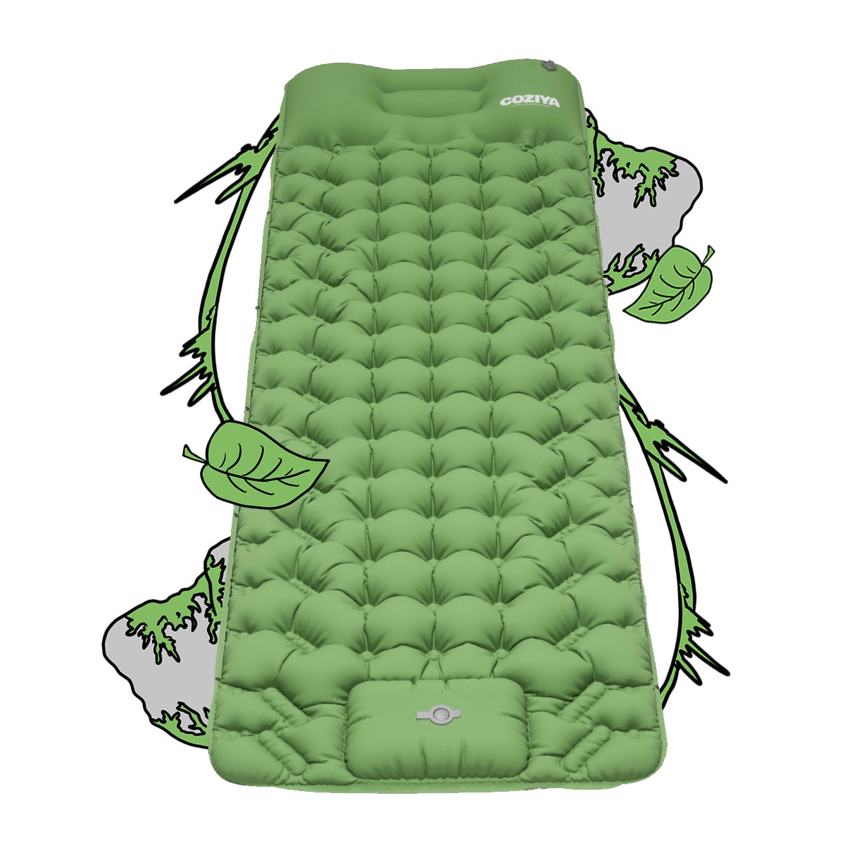 Comfortable Self-Inflating Sleeping Mat for Outdoor Enthusiasts