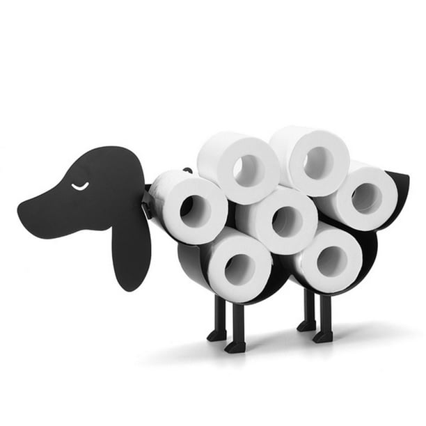 Funny toilet paper holder for a cheerful bathroom