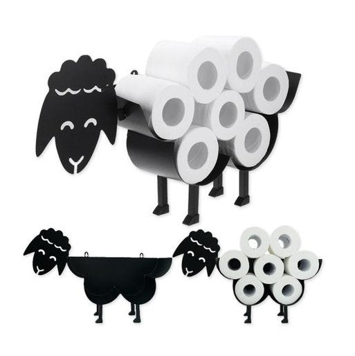 Funny toilet paper holder for a cheerful bathroom